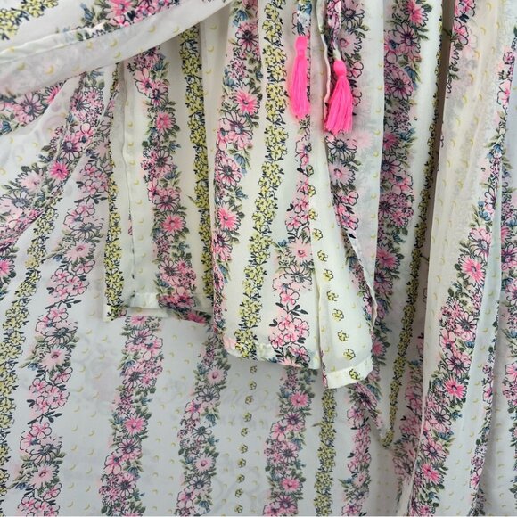 Japna kids romper long maxi dress style flowers Pink Floral High Low Dress - Picture 4 of 14